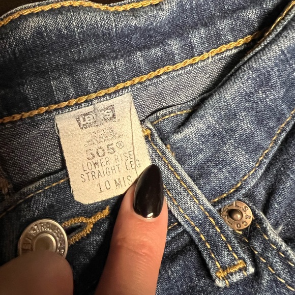 Vintage Levi’s 505 Women’s Straight Leg Jeans Size 10 Medium Blue 30x29 - Picture 6 of 8